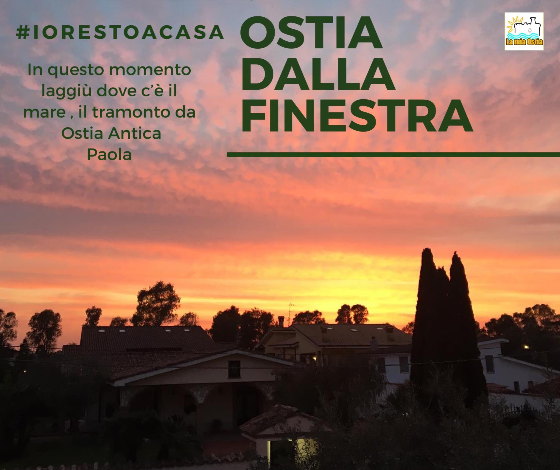 Ostia dalla finestra: mese di aprile